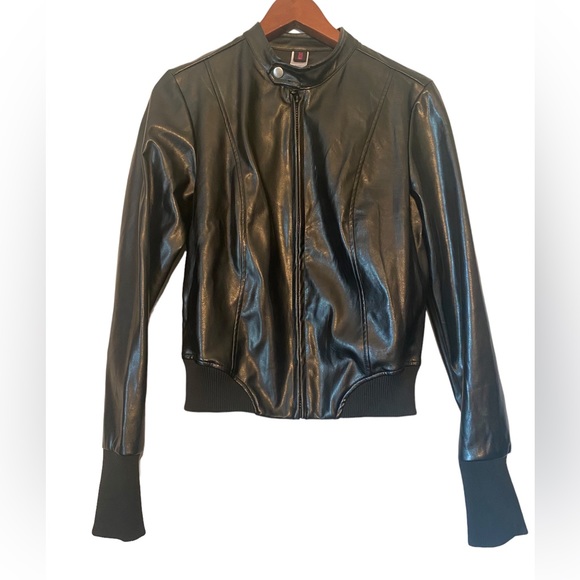 Urban Groove Vegan Leather Black Jacket - Picture 3 of 16